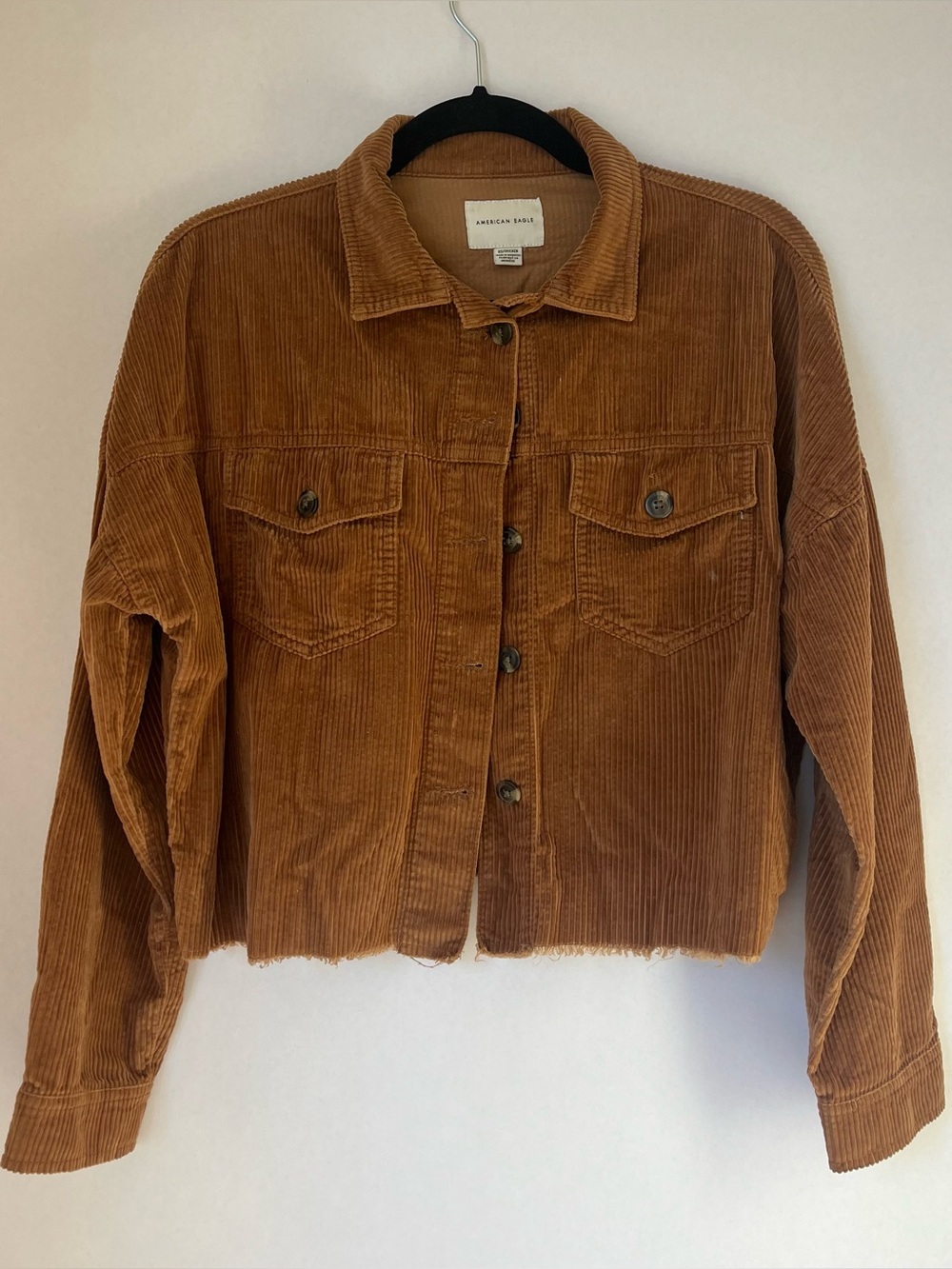American Eagle Outfitters Corduroy Trucker Jacket - Chestnut Brown XS